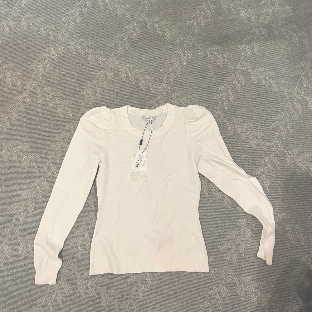 Milly white small sweater